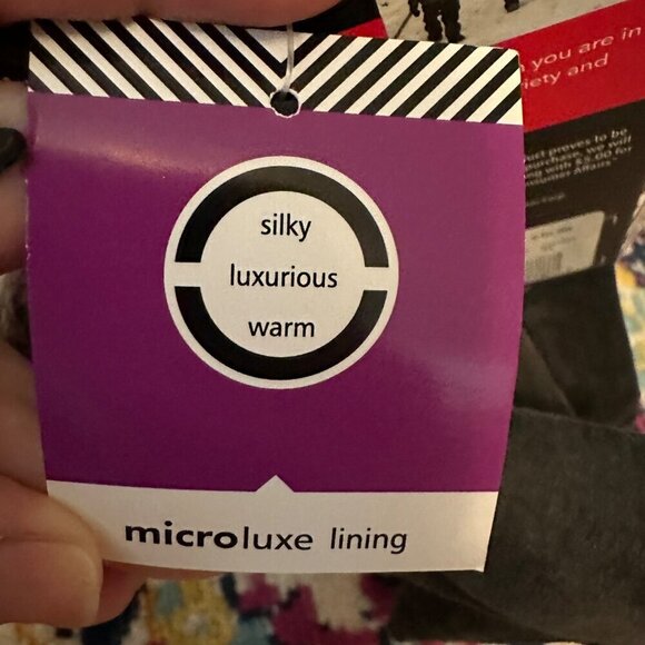 Isotoner Womens Micro Luxe Suede Casual Gloves Size Large Charcoal Classic Warm - Picture 4 of 7